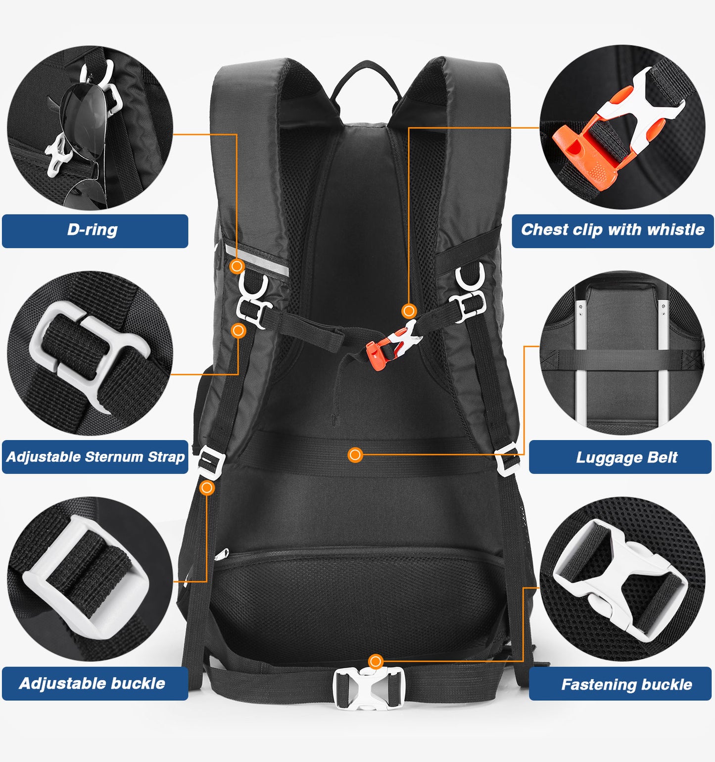 [HOMIEE] 登山リュックザック 45L 大容量 軽量