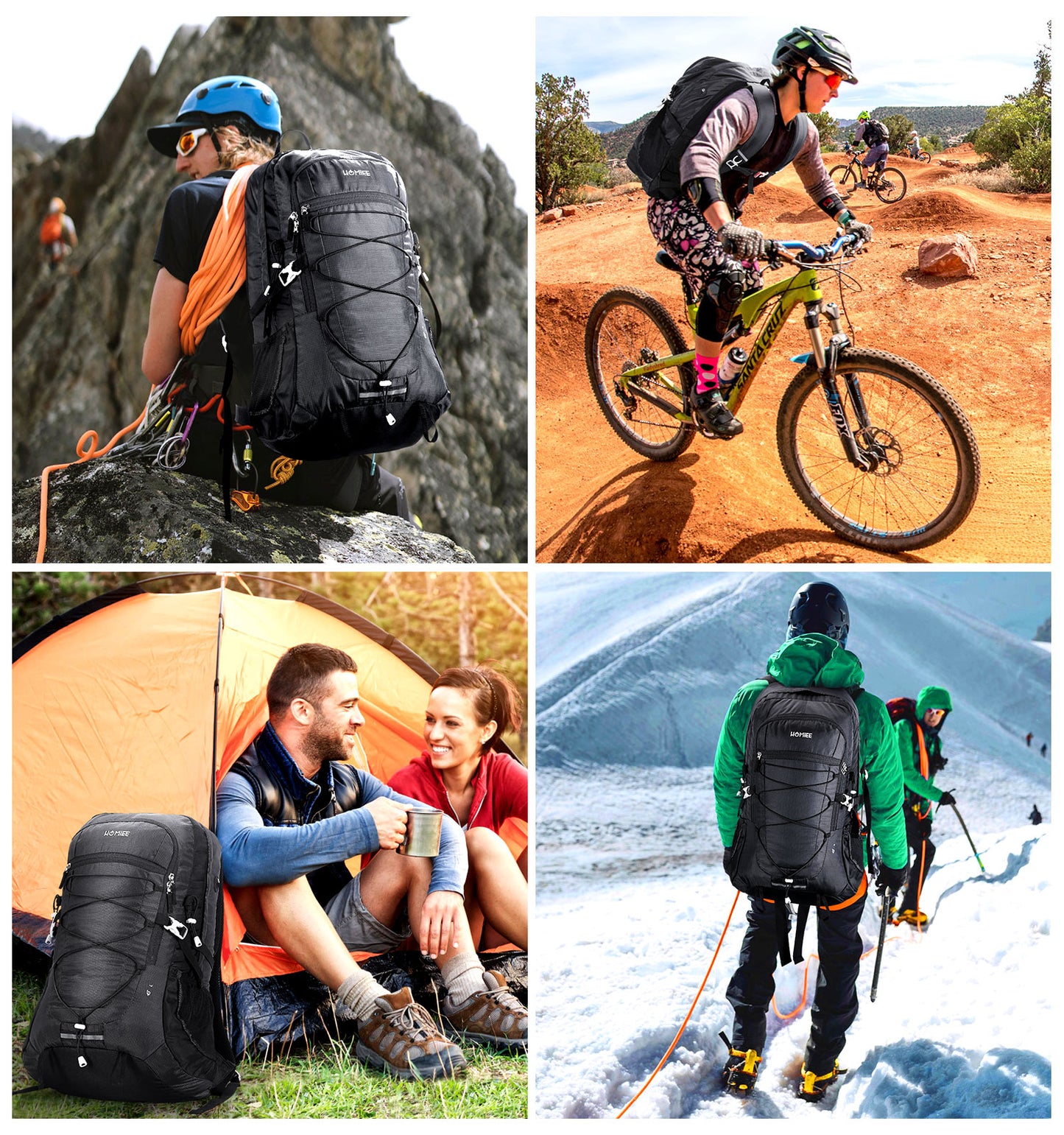 [HOMIEE] 登山リュックザック 45L 大容量 軽量