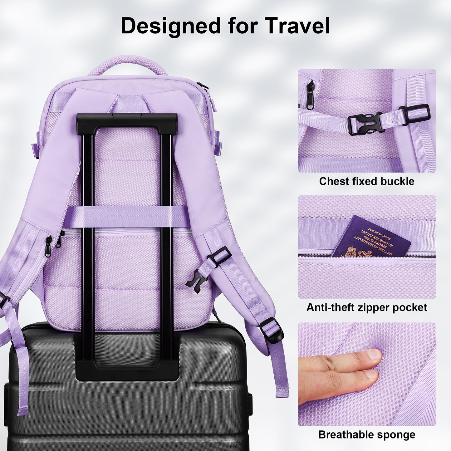 [HOMIEE] リュック ビジネス レディース 大容量 リュックサック 15.6インチPC A4 バック 2WAY 旅行 USBケーブル付き カバン 防水 盗難防止 多機能 耐衝撃 多ポケット 通勤 通学 高校生 出張 男女兼用