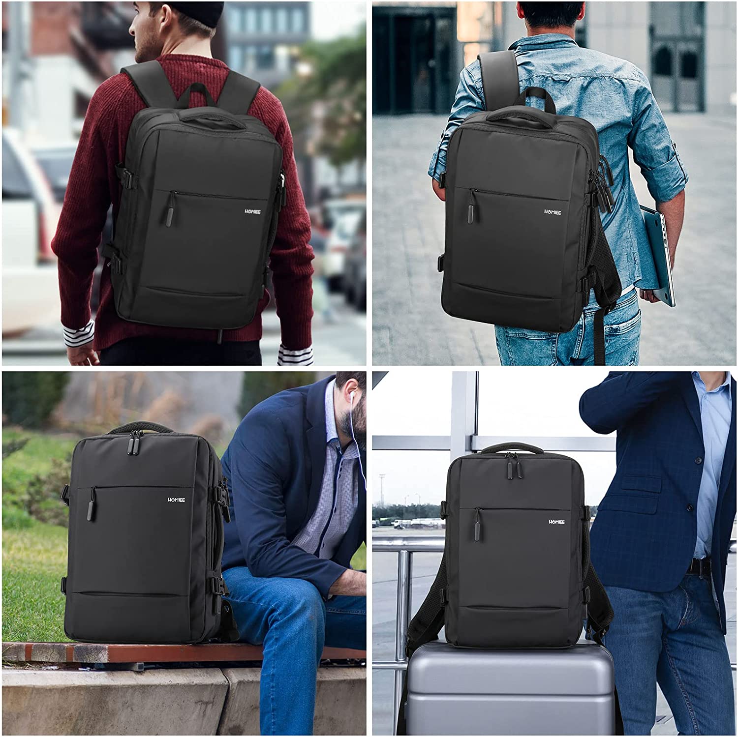 homiee 40l travel backpack